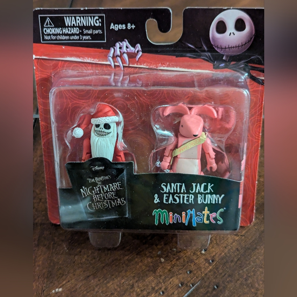 The Nightmare Before Christmas Santa Jack & Easter Bunny Minimates